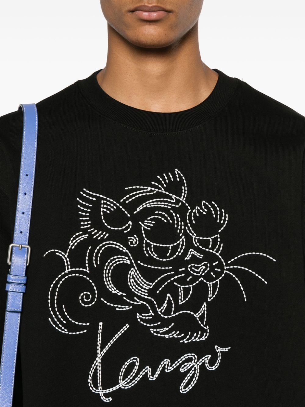 Tiger-Embroidered Sweatshirt