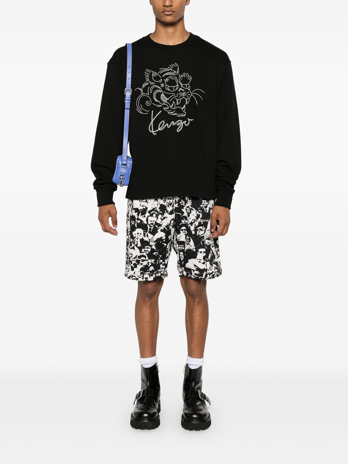 Tiger-Embroidered Sweatshirt