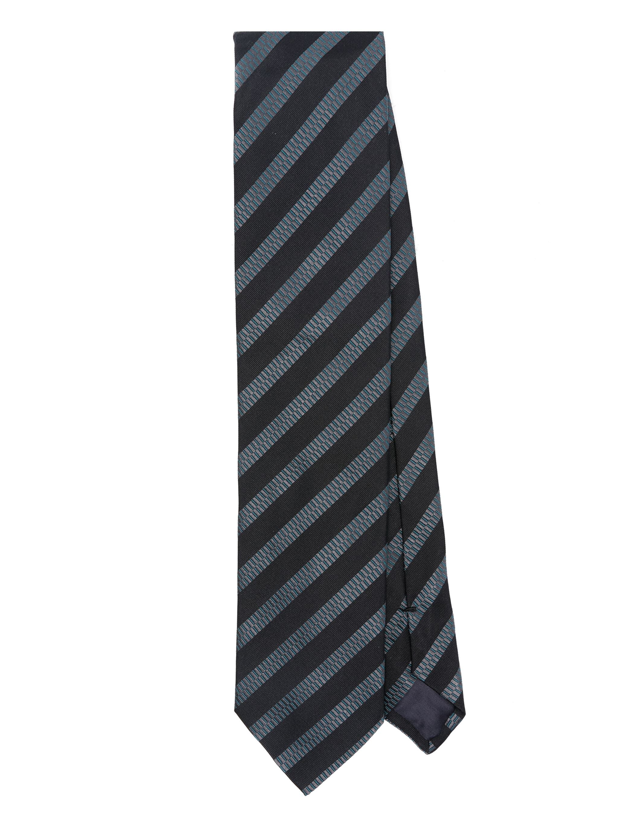 Stripe-Jacquard Silk Tie