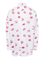 Lip Pattern Button Down Shirt