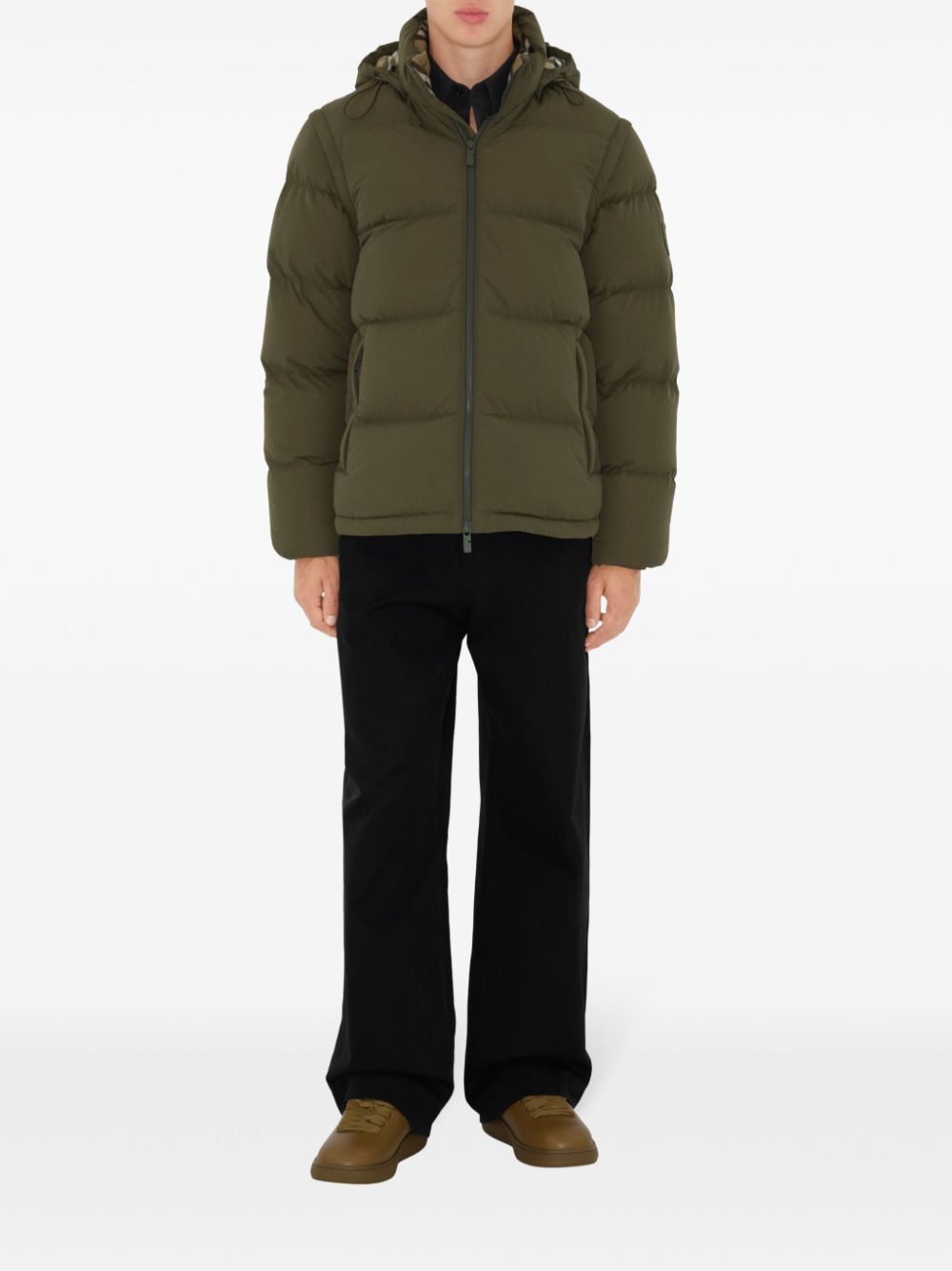 Detachable-Sleeve Puffer Jacket