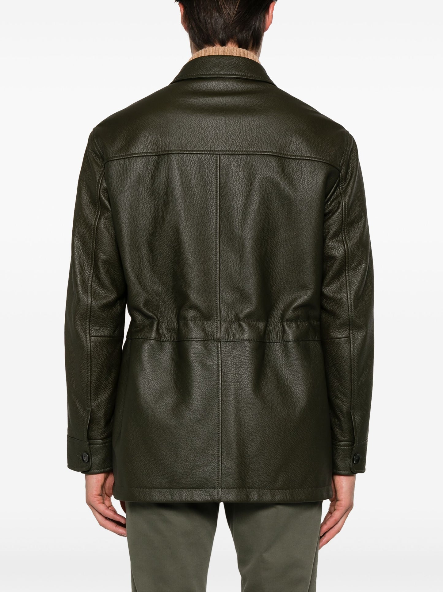 Leather Sahariana Jacket