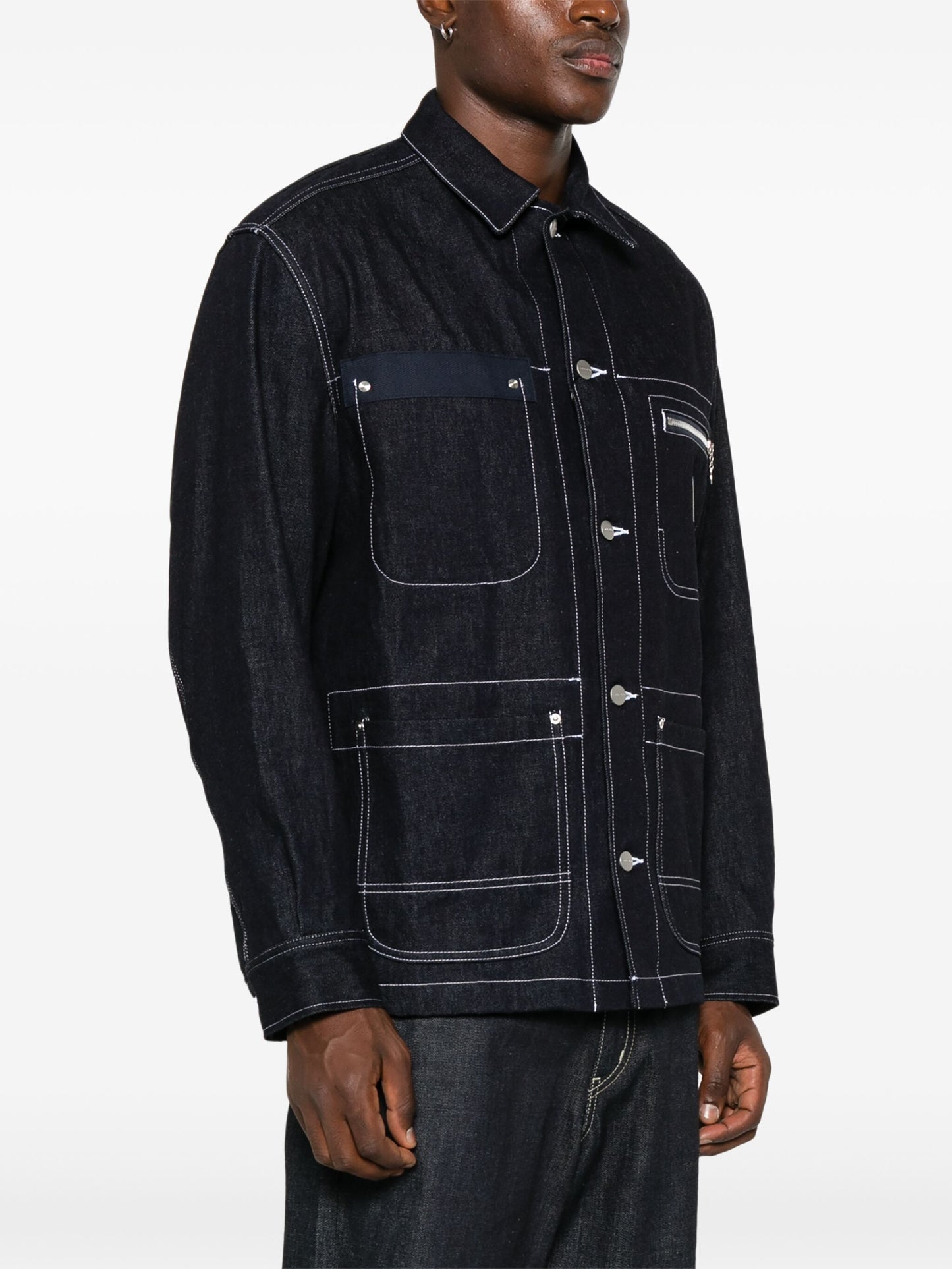 X Carhartt Logo-Patch Coat