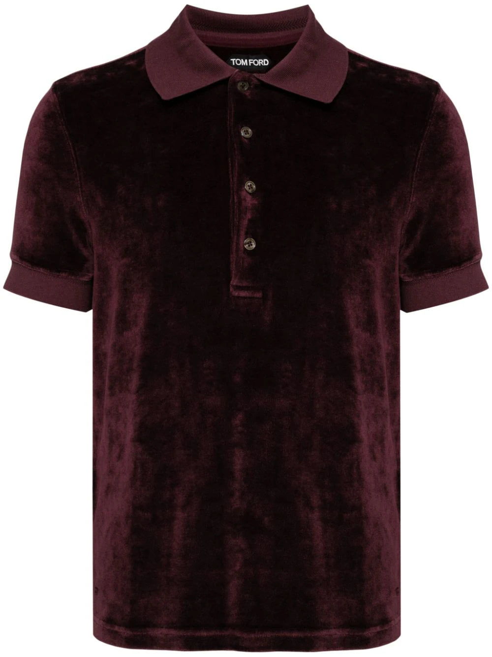 Crushed Velvet Polo Shirt