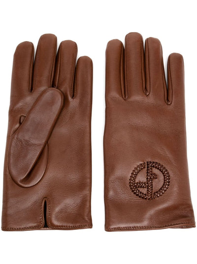 Logo-Braided Gloves