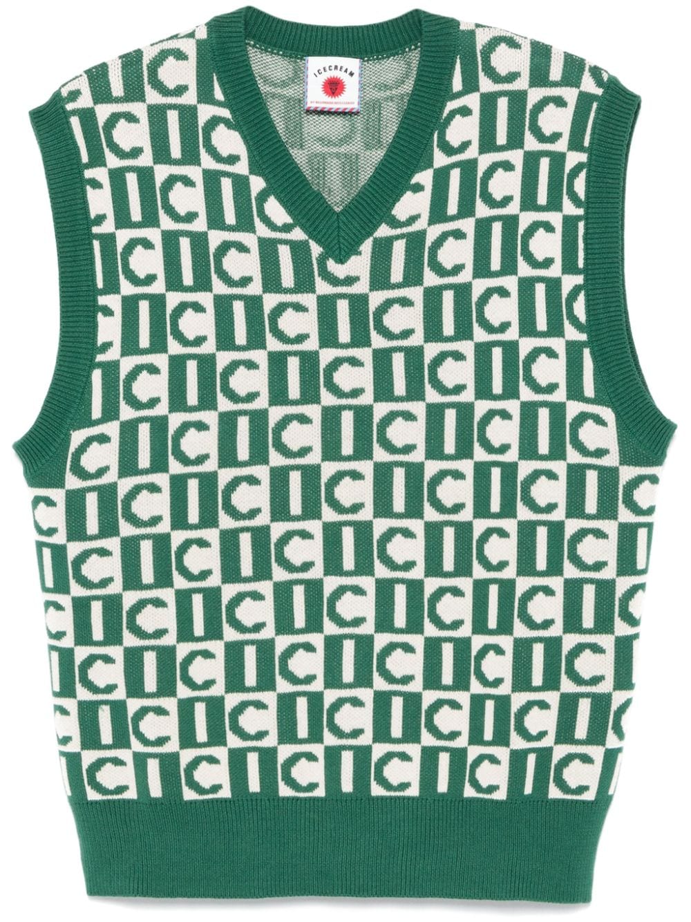 Monogram-Jacquard Knitted Vest