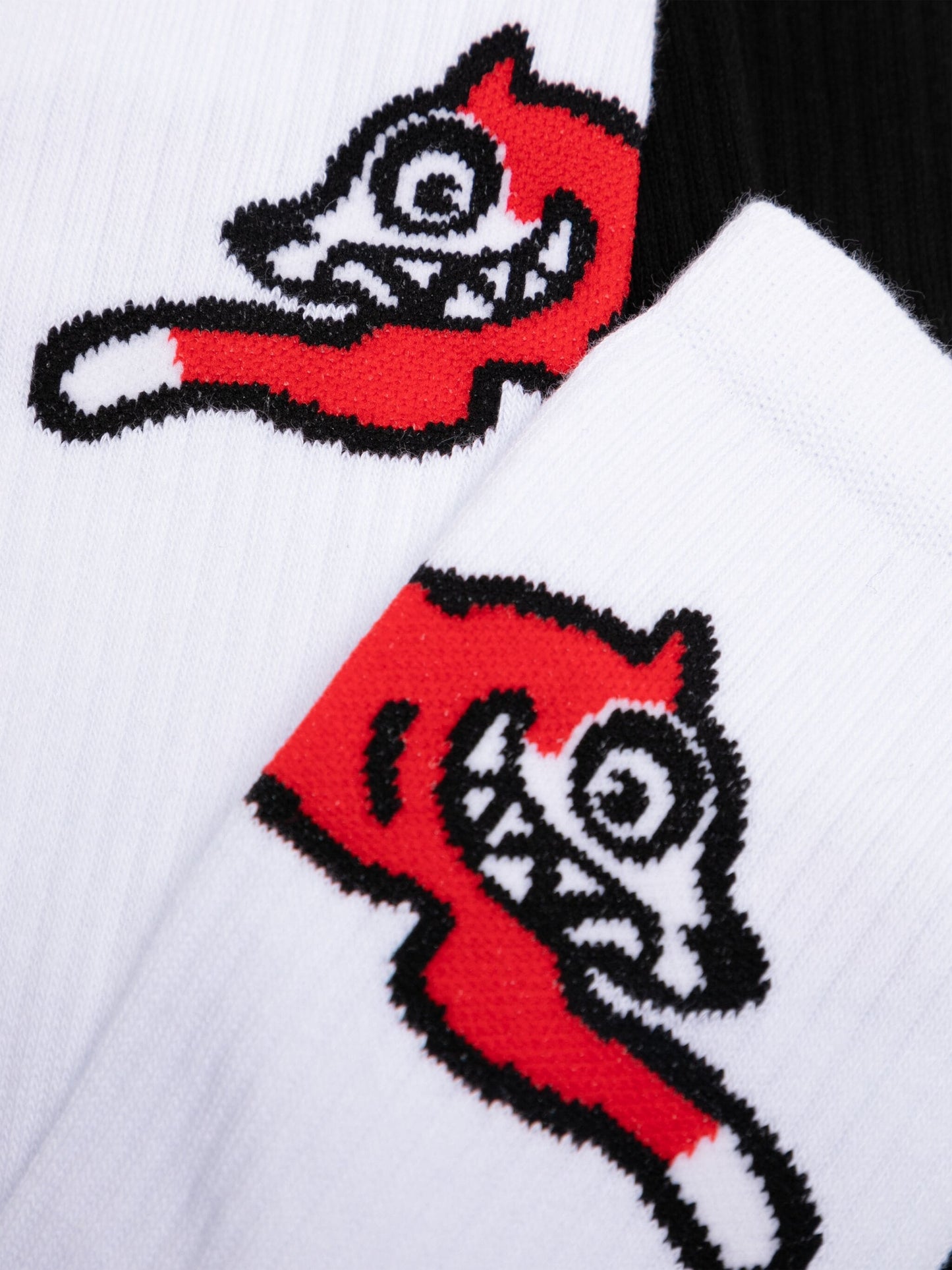 Intarsia-Knit Logo Socks