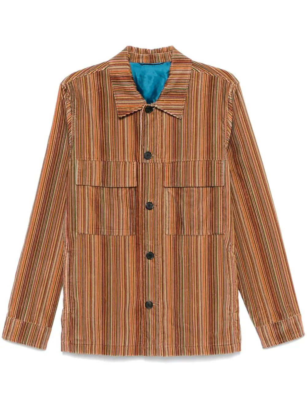 Striped Shirt Jacket