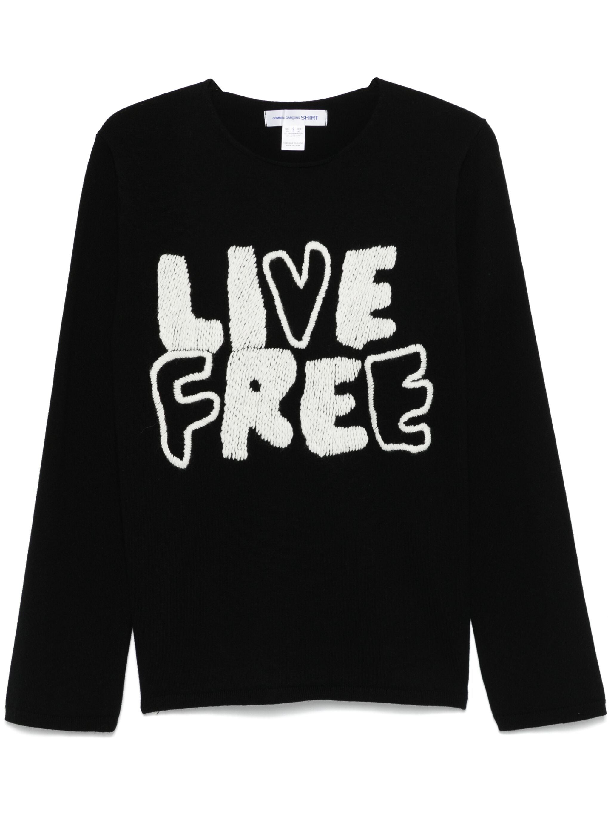 Live Free-Embroidered Sweater