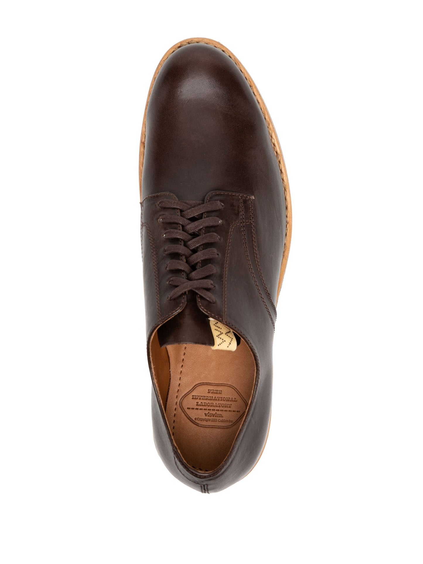 Toe-Folk Leather Derby Shoes