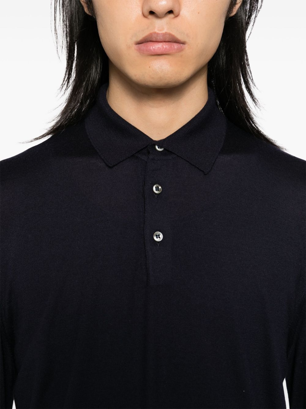 Virgin-Wool Polo Shirt