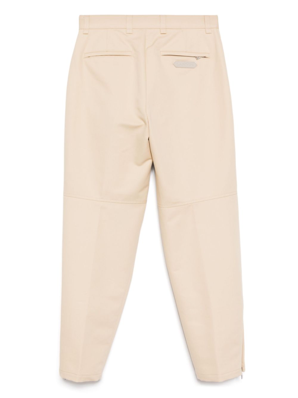 Zipped Hem Tapered Trousers