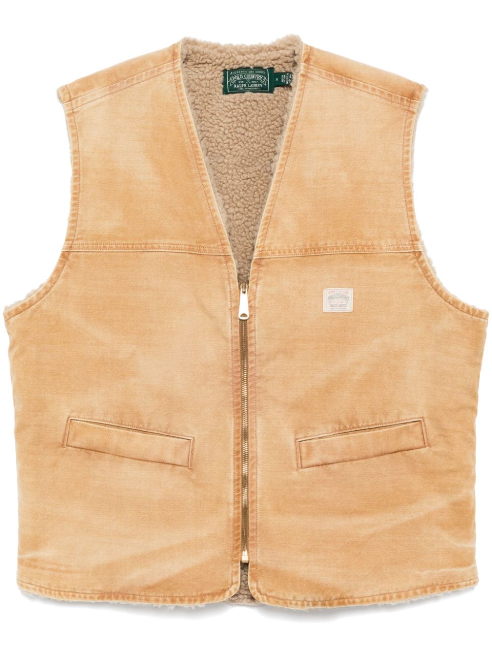 Fleece-Lined Canvas Vest