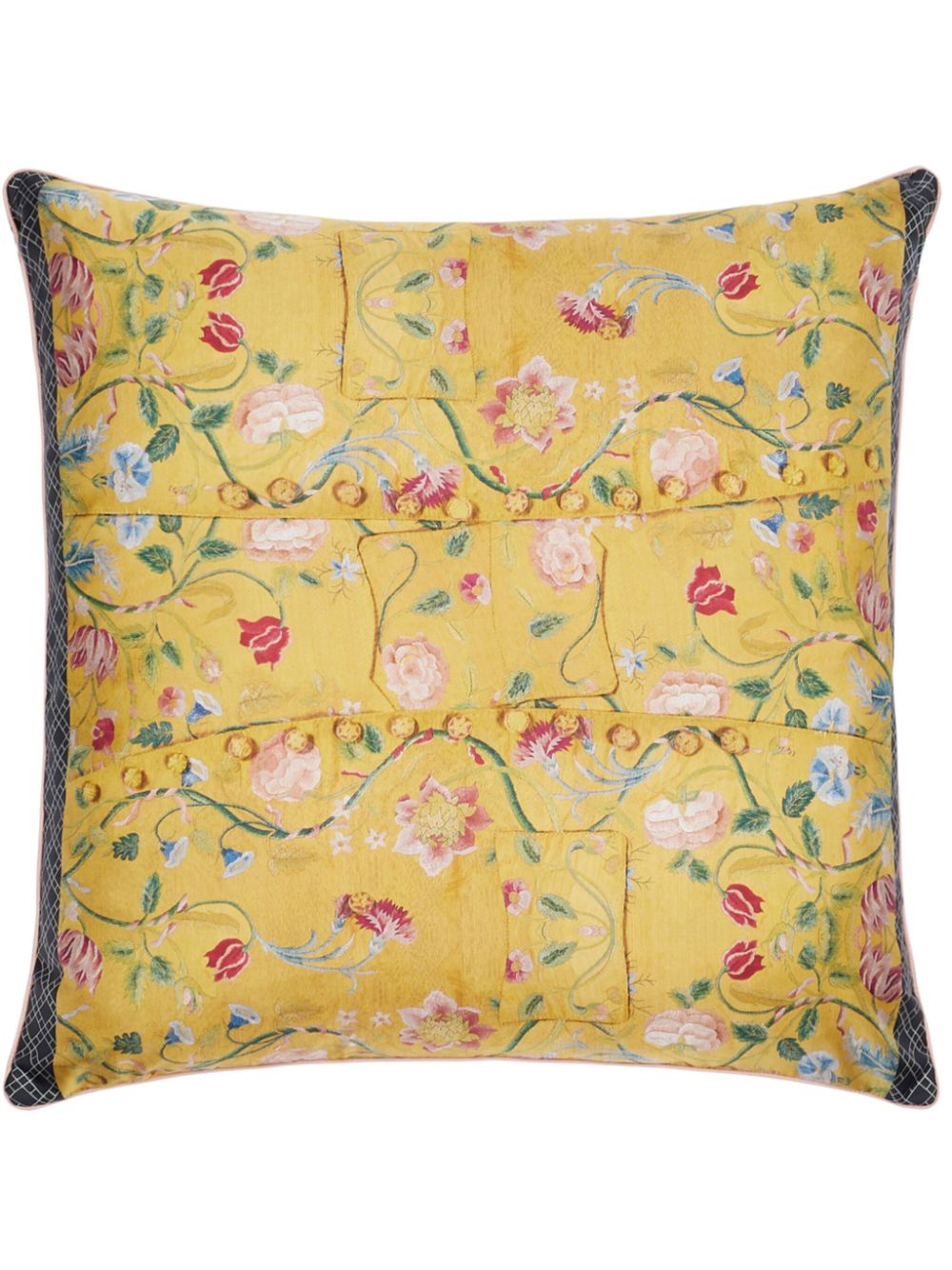 Floral-Print Cushion