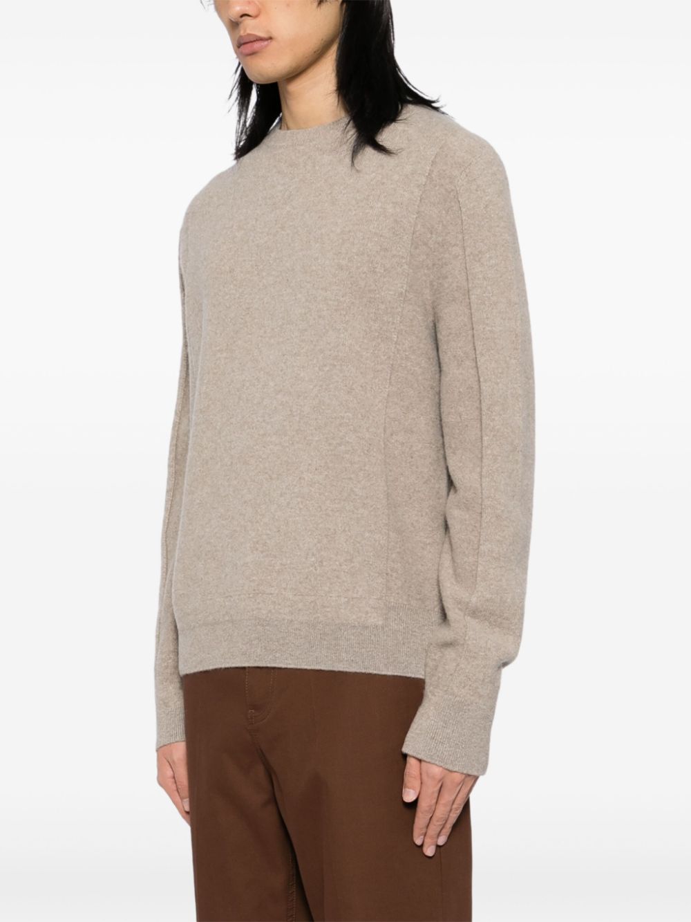 Long-Sleeve Mélange Polo