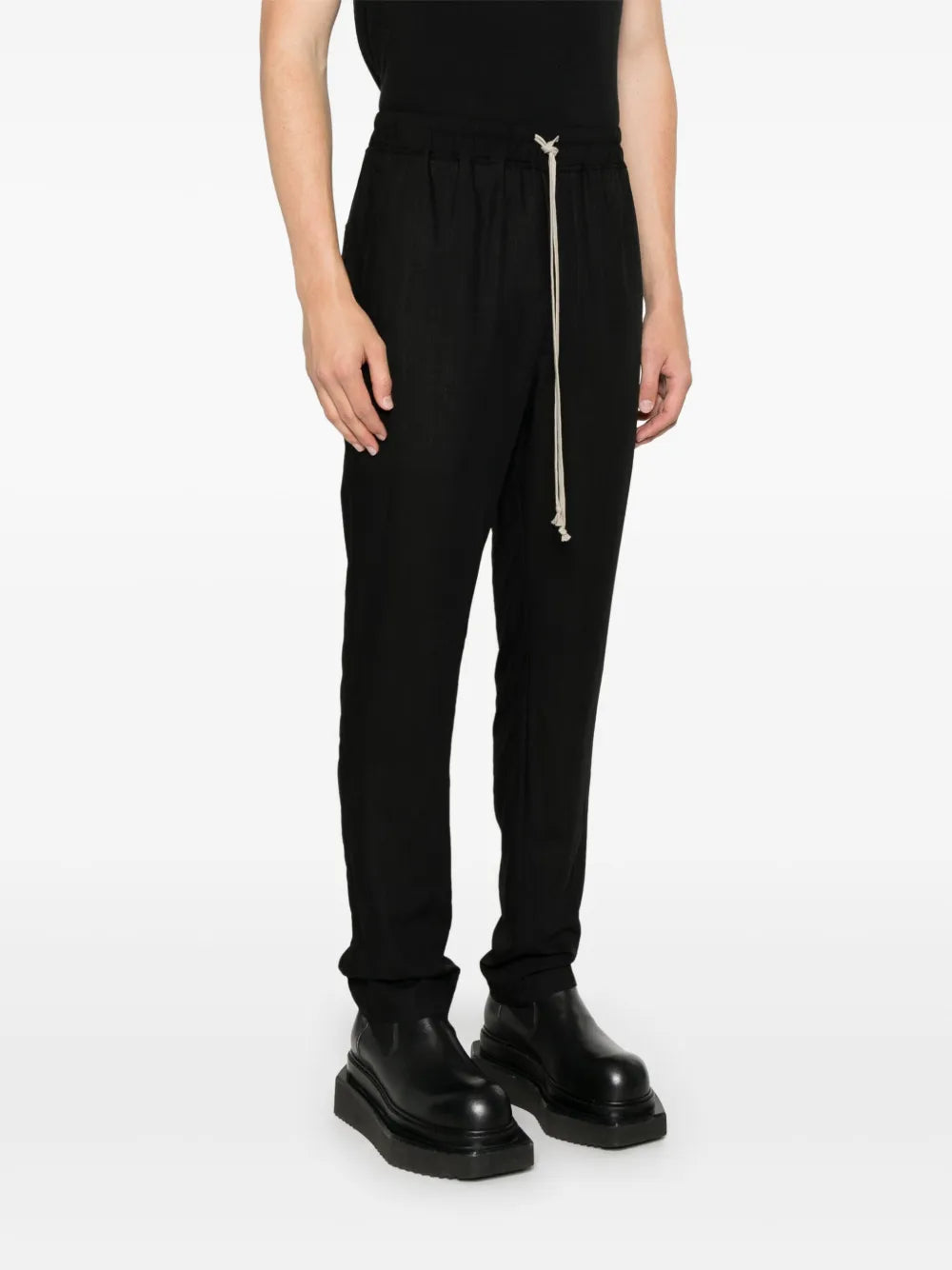 Drawstring Slim Long Trousers