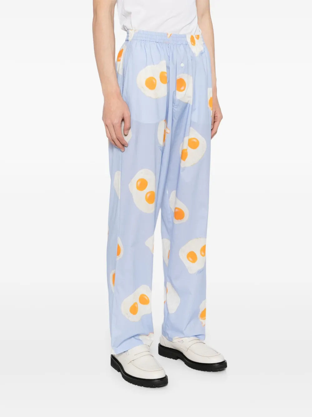 Graphic-Print Trousers