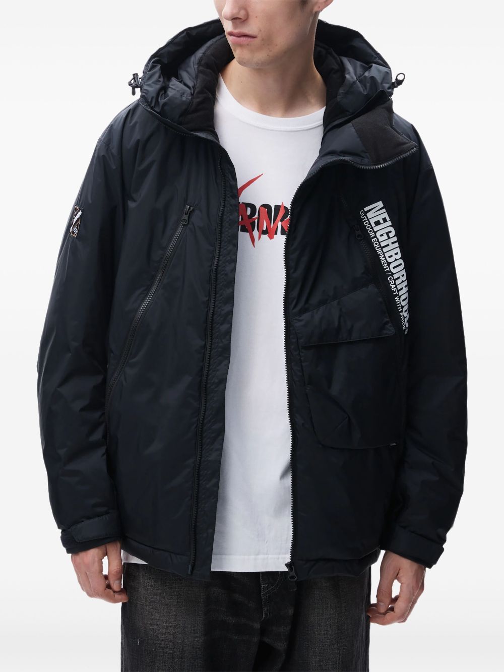 Logo-Print Padded Jacket