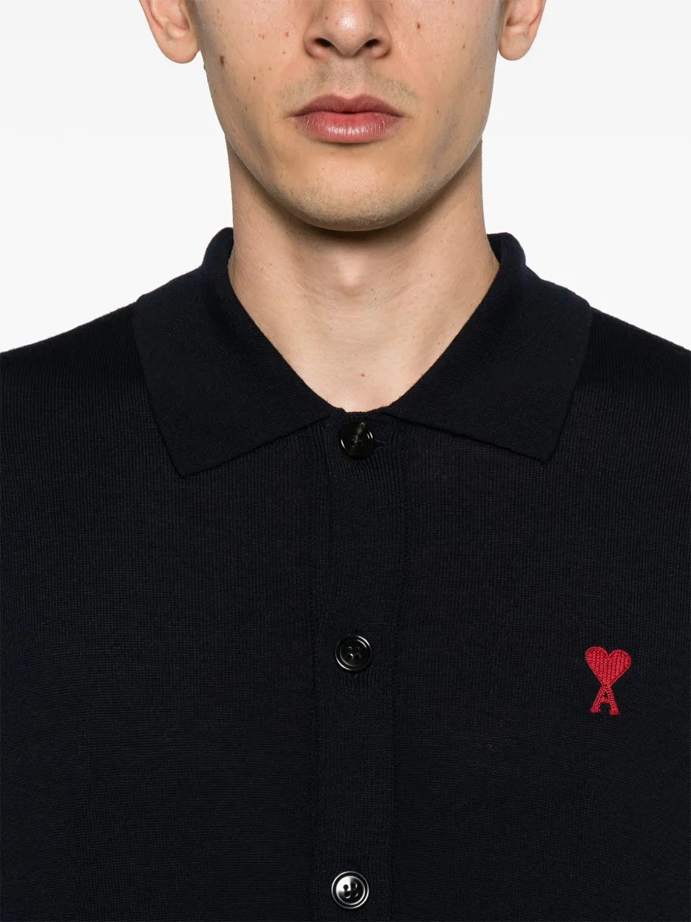 Heart-Embroiderde Polo Shirt