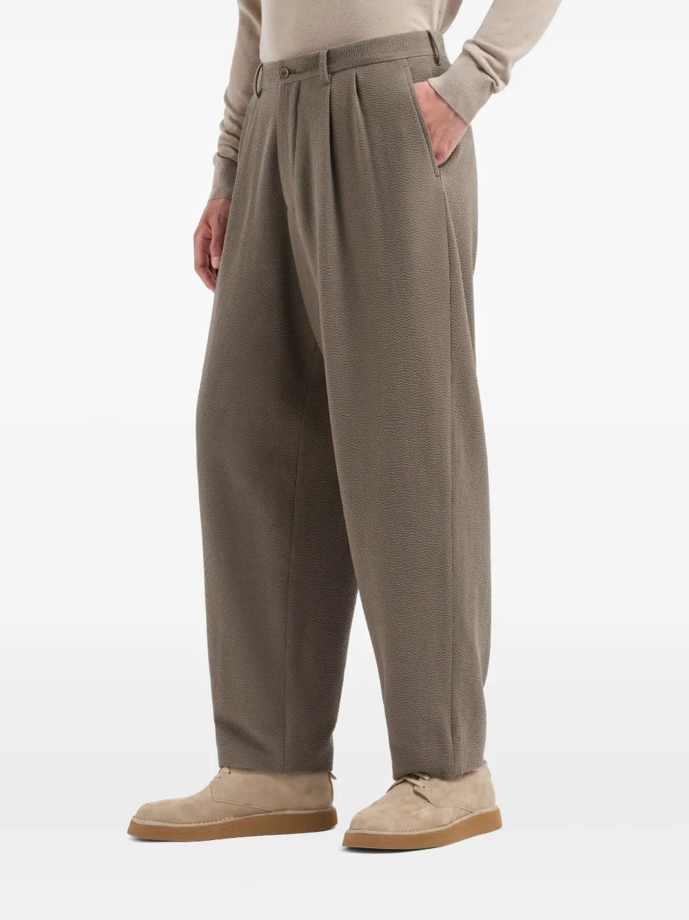 Pleat-Detail Trousers