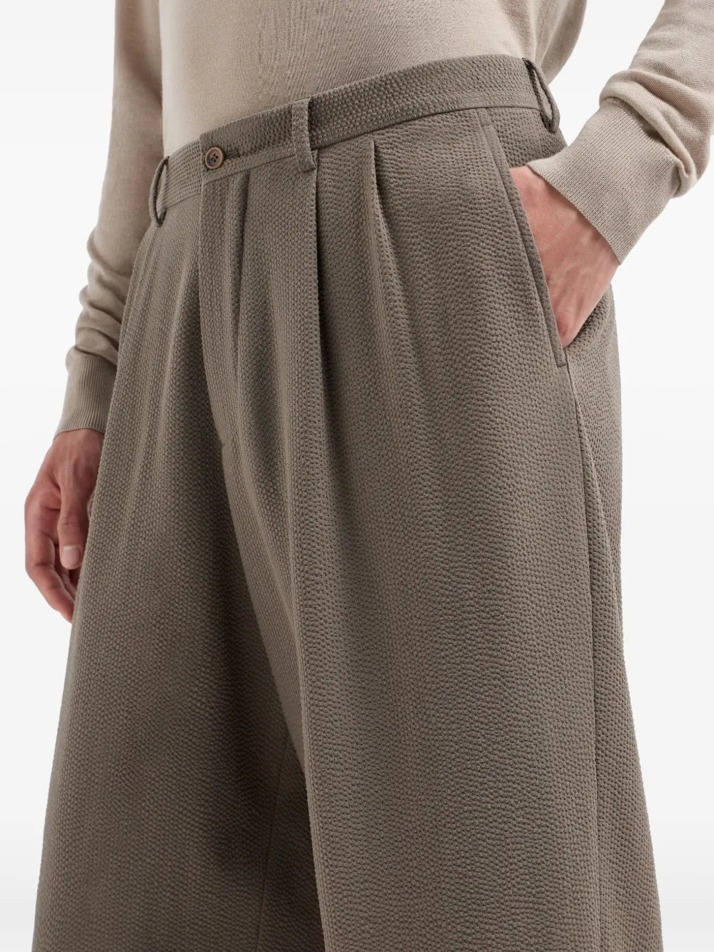 Pleat-Detail Trousers