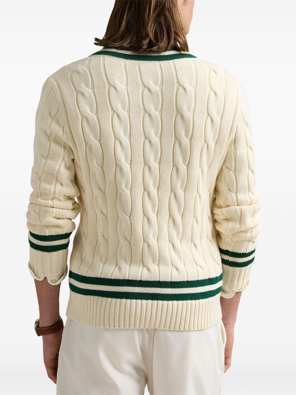 cable-knit jumper