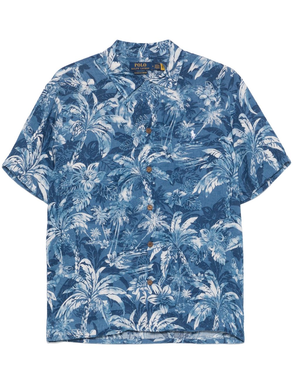 palm tree-print shirt