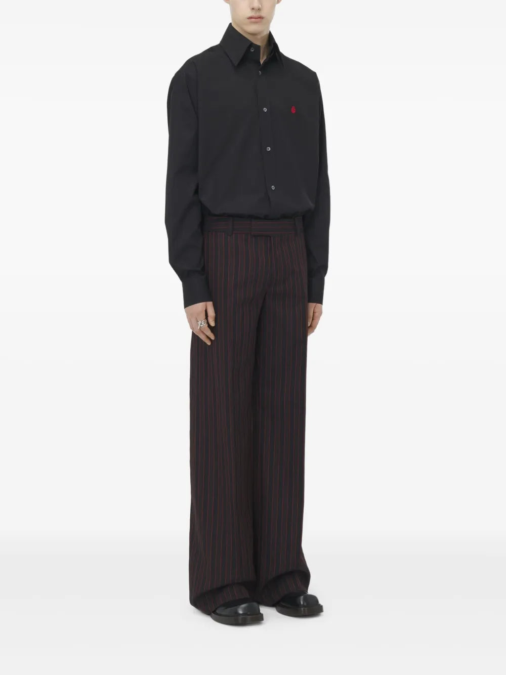 Pinstripe Tailored Trousers