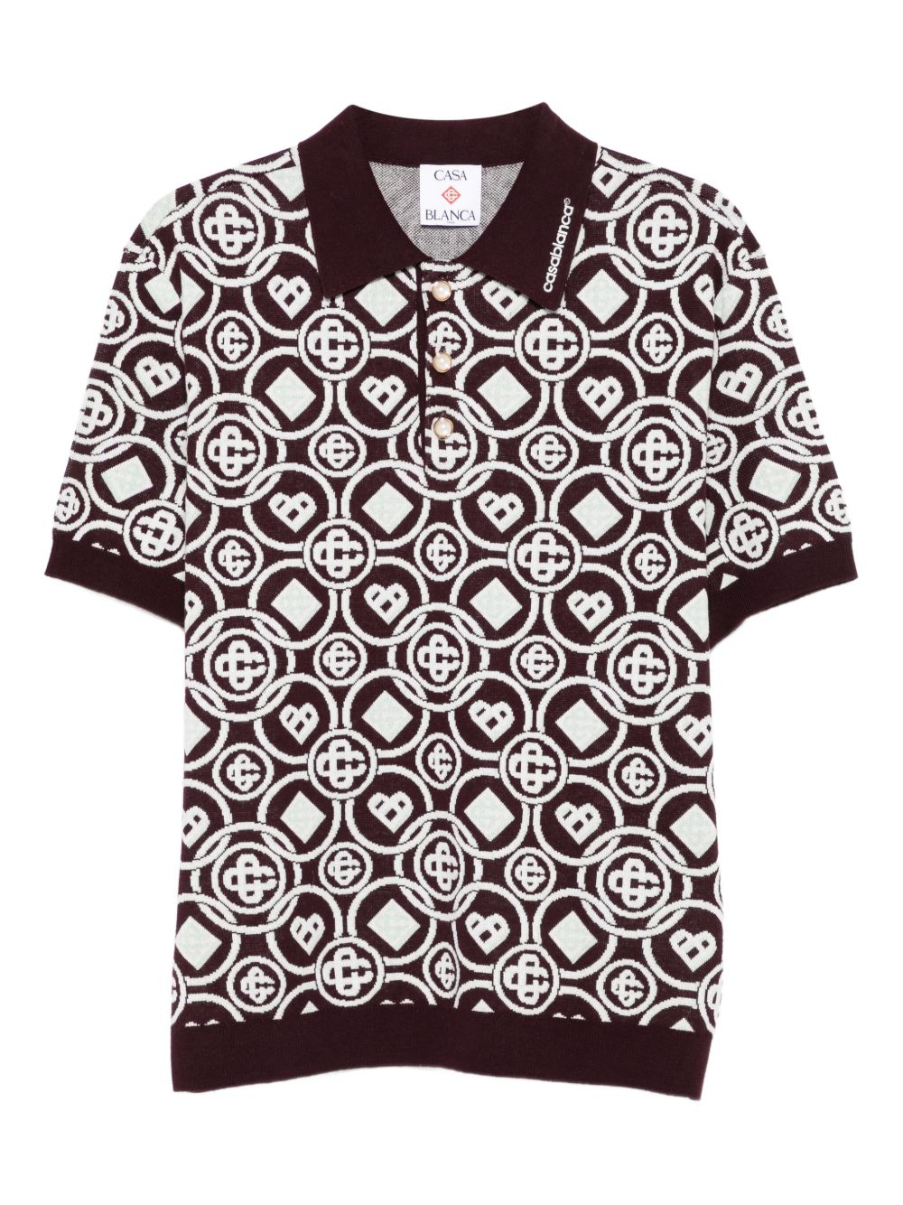 monogram polo shirt