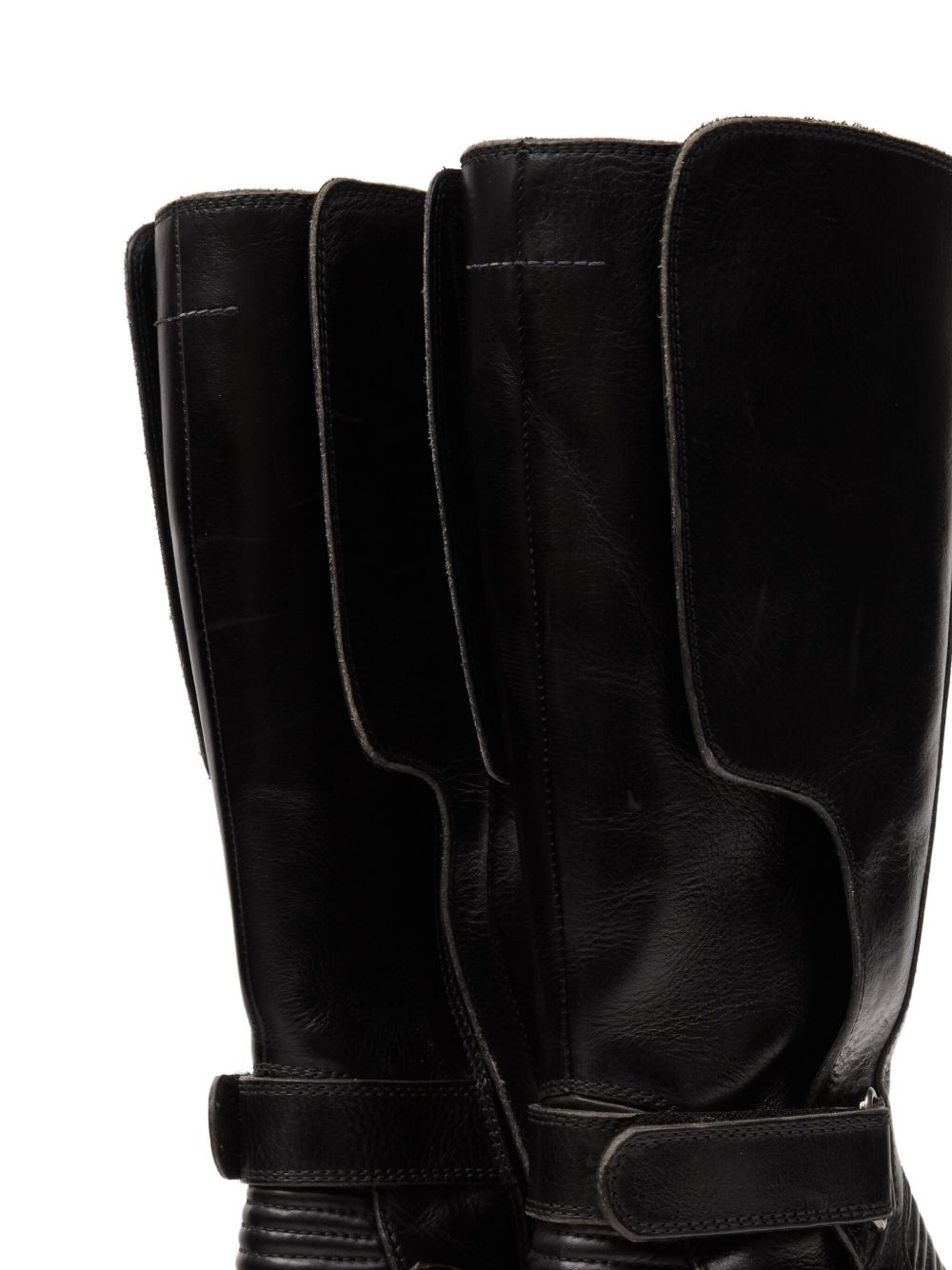 leather biker boots