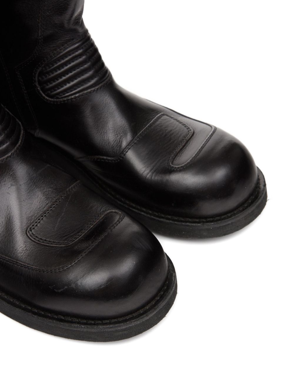 leather biker boots