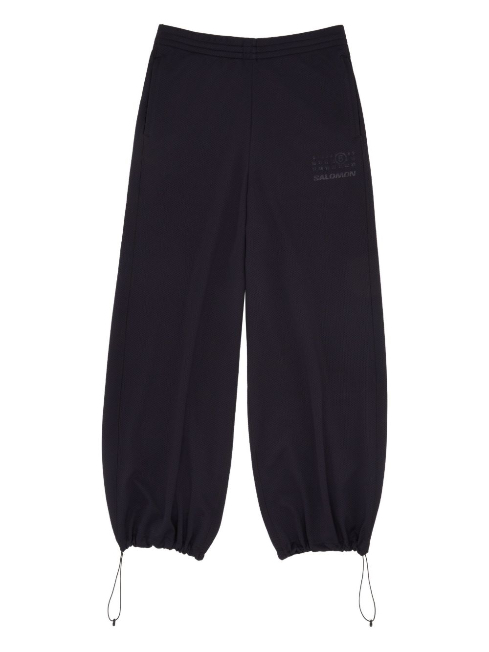 drawstring-cuff logo-print trousers