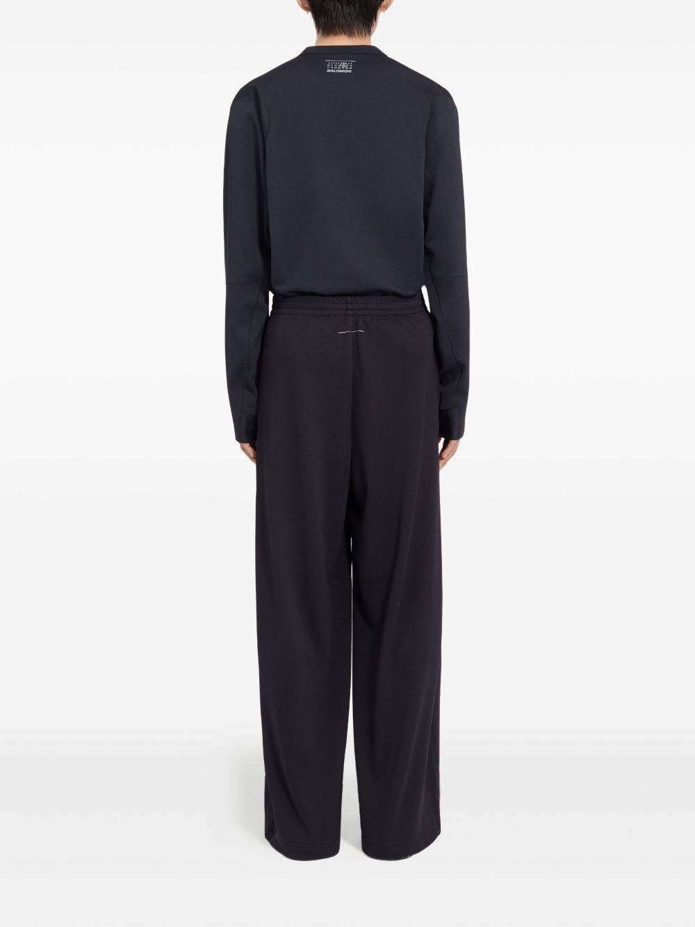 drawstring-cuff logo-print trousers