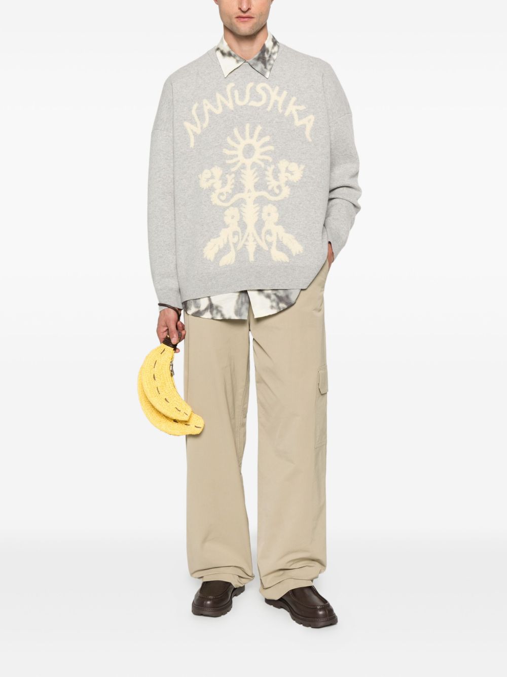 floral-embroidered sweater