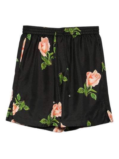 Anish Rose-Print Drawstring Shorts