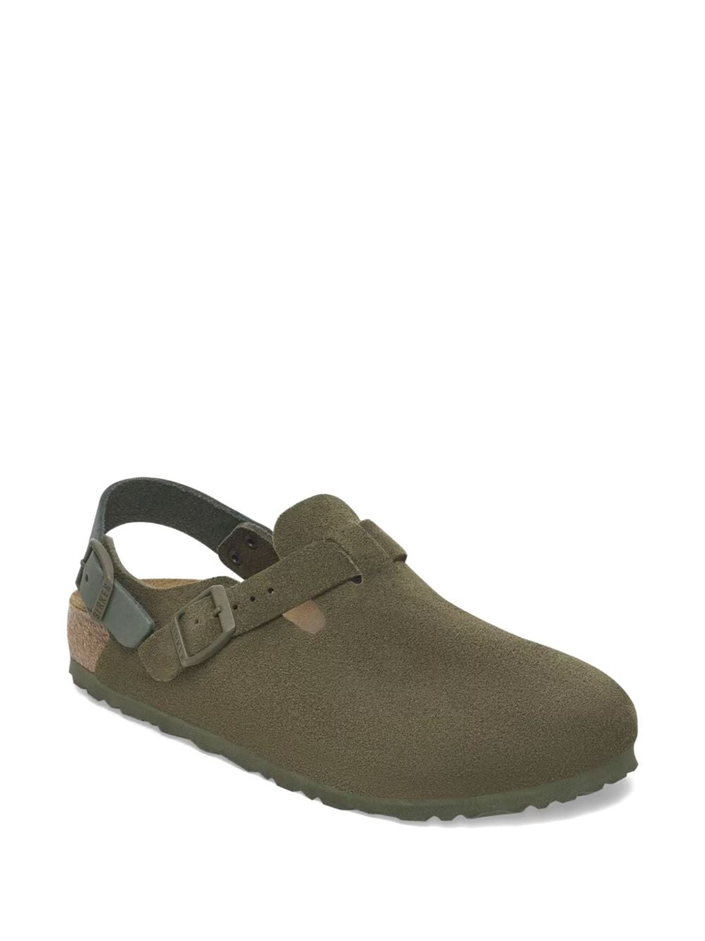Tokio buckled backless clogs