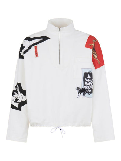 Graphic-Print Pullover