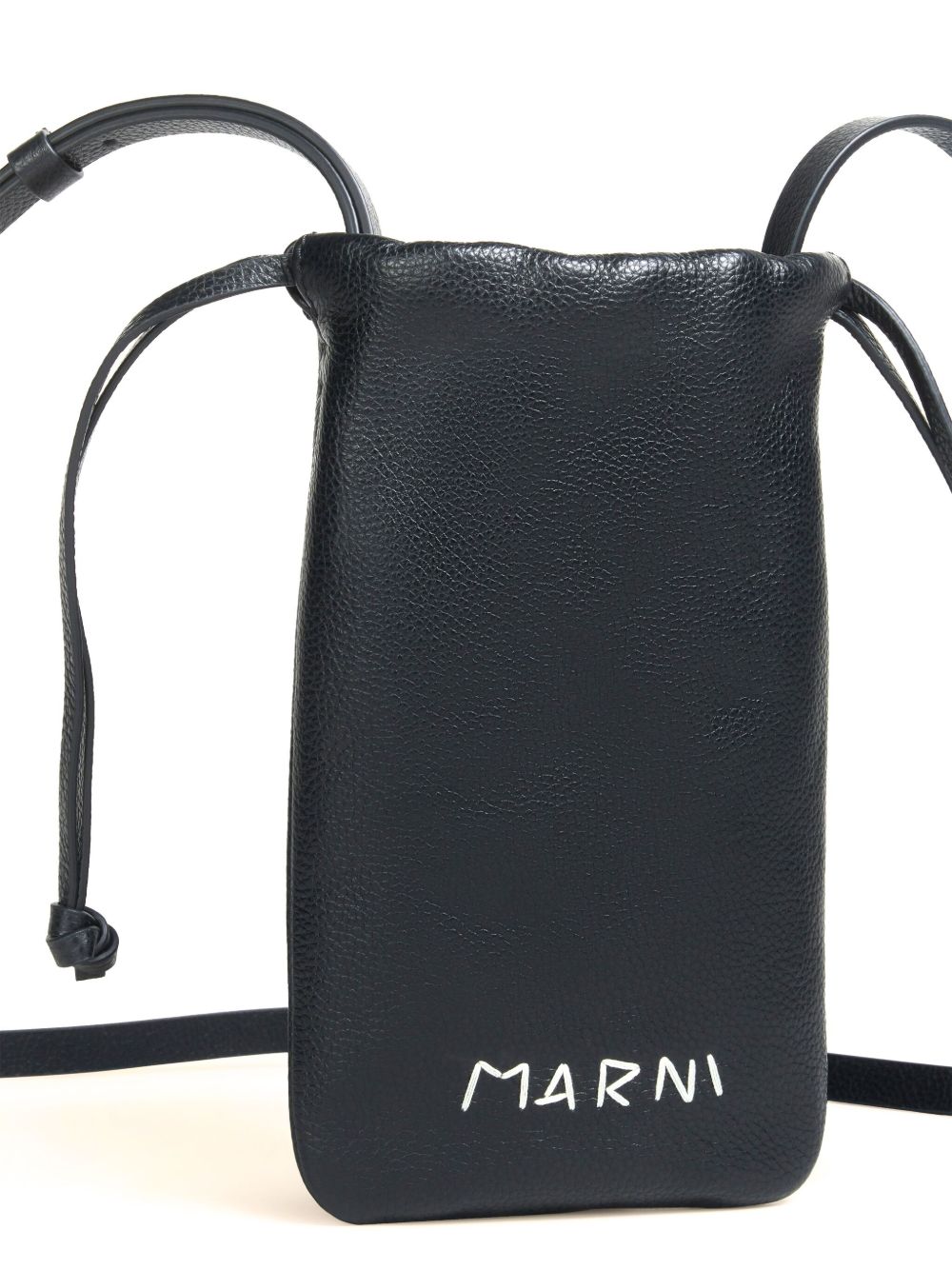 drawstring leather wallet