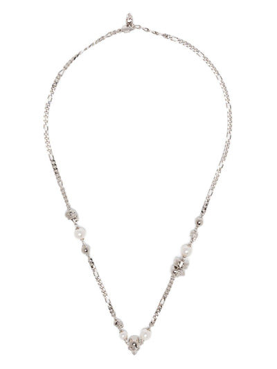 Skull-Charm Curb-Chain Necklace