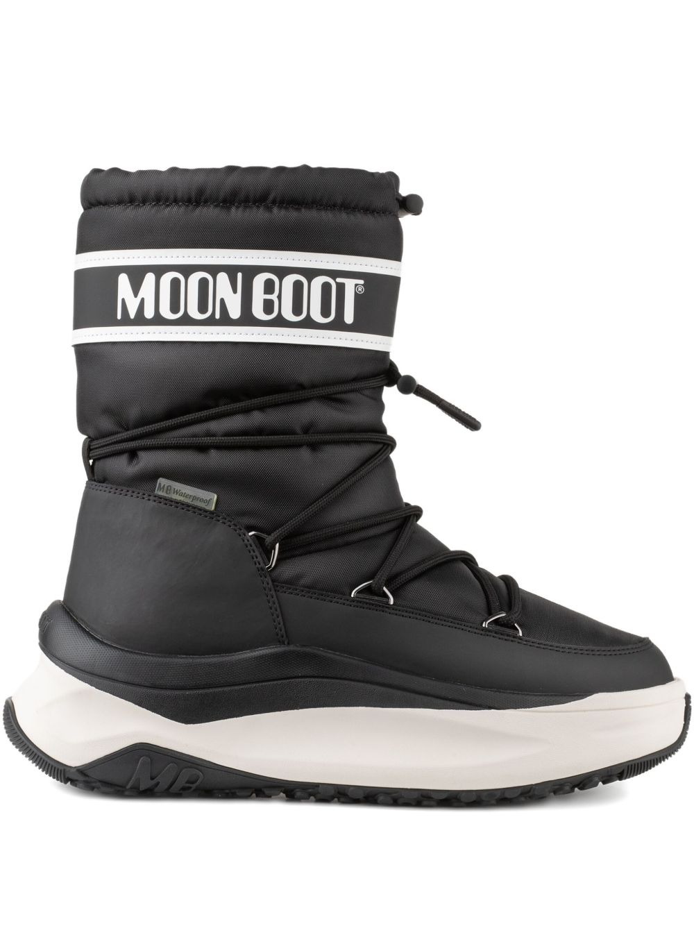 logo-print platform boots
