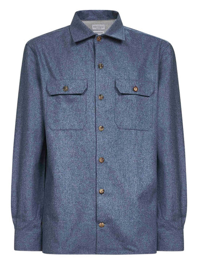 Patch-Pocket Buttoned Shirt