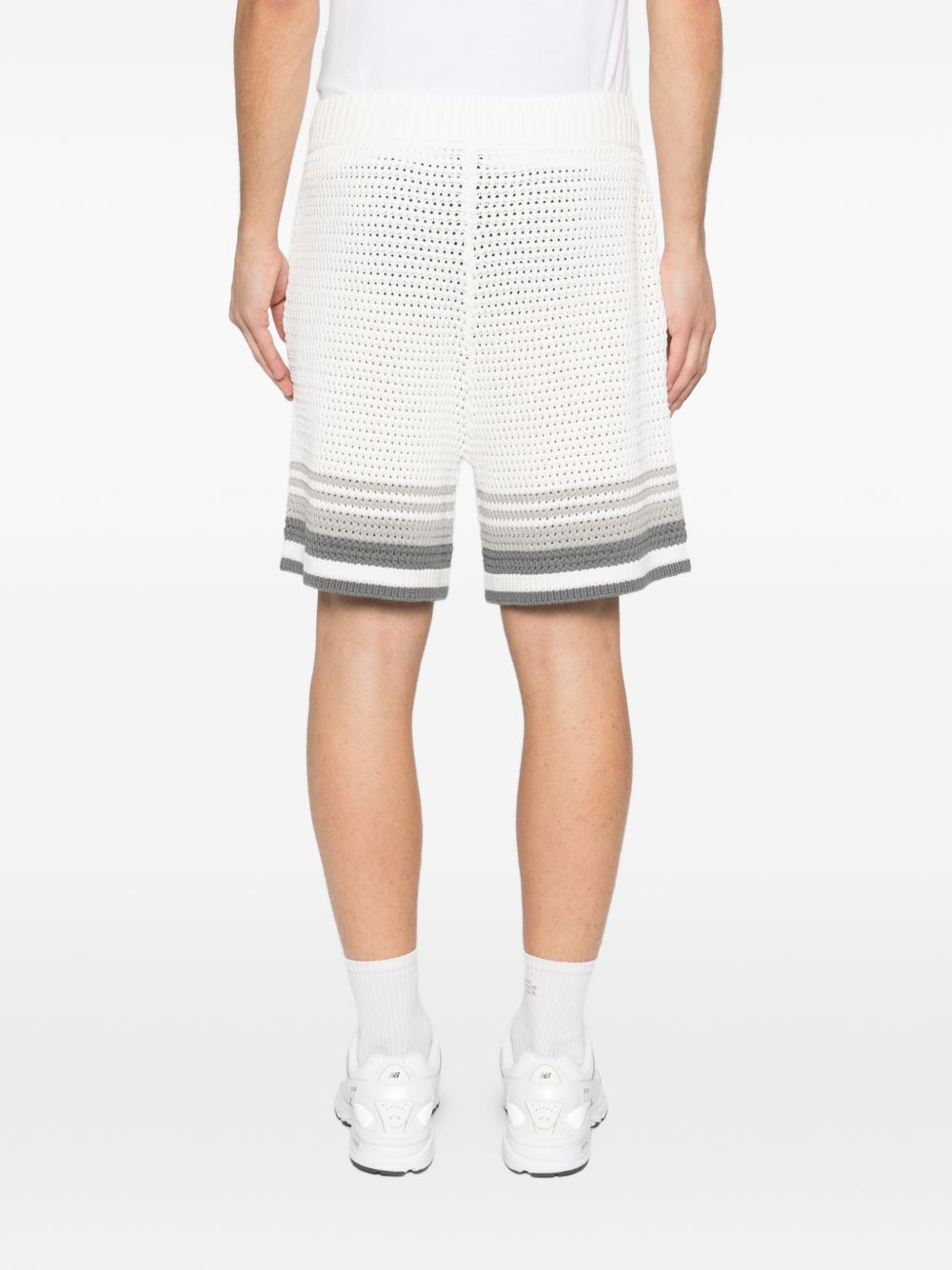 crochet striped shorts