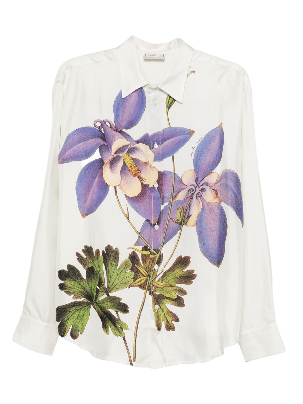 floral-print shirt
