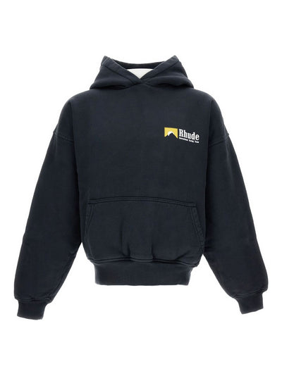Hooded Ribbed-Cuff Sweatshirt