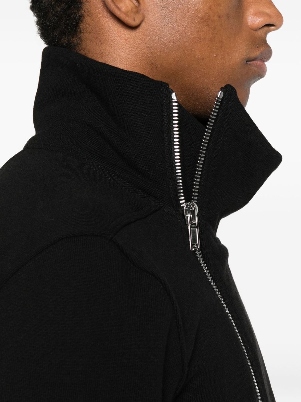 asymmetrical zip-front jacket