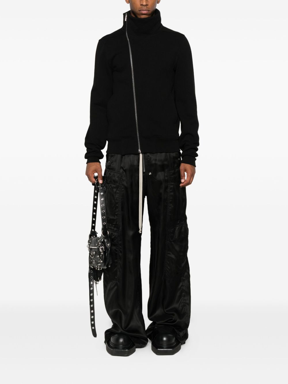 asymmetrical zip-front jacket