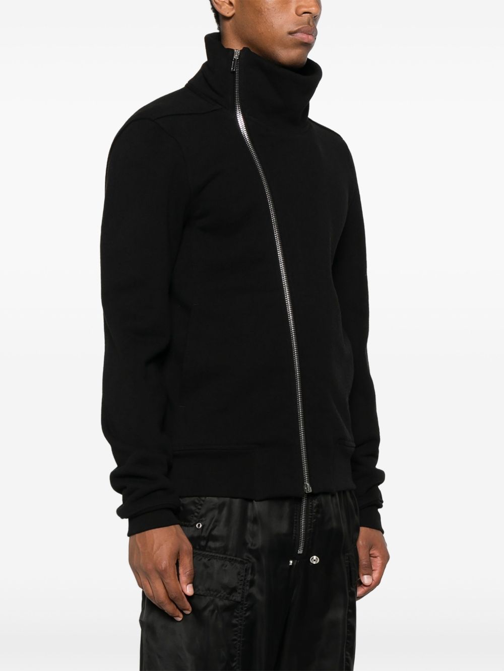asymmetrical zip-front jacket