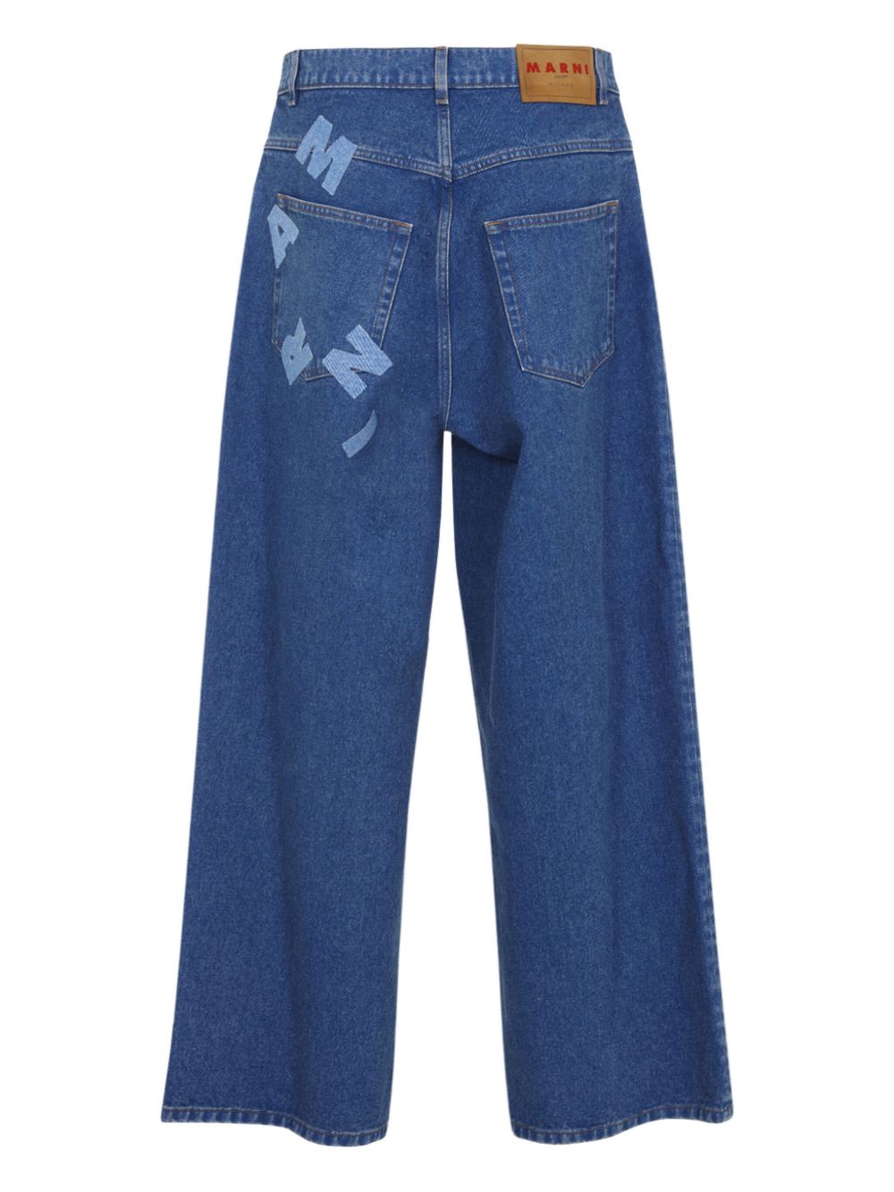 logo-patch jeans
