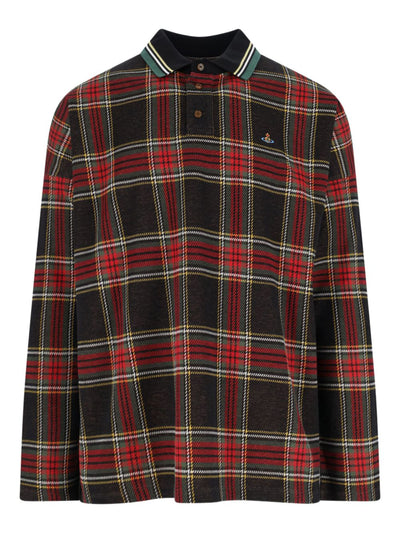 Tartan-Plaid Polo Shirt