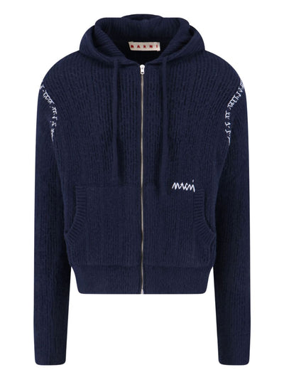 Hooded Zip-Up Cardigan